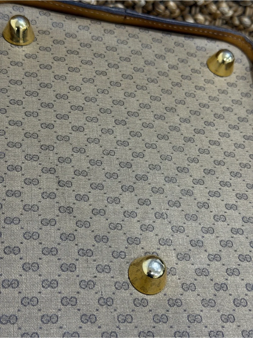 Vintage Gucci Micro GG Supreme Boston Travel Bag